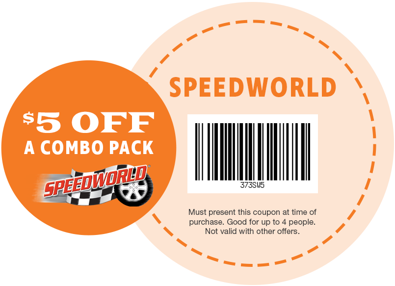 $5 OFF A Combo Pack at Jolly Roger SpeedWorld