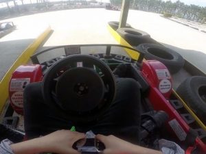 inside of a go kart cockpit