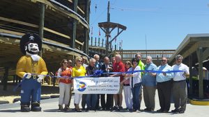 ribbon cutting at park