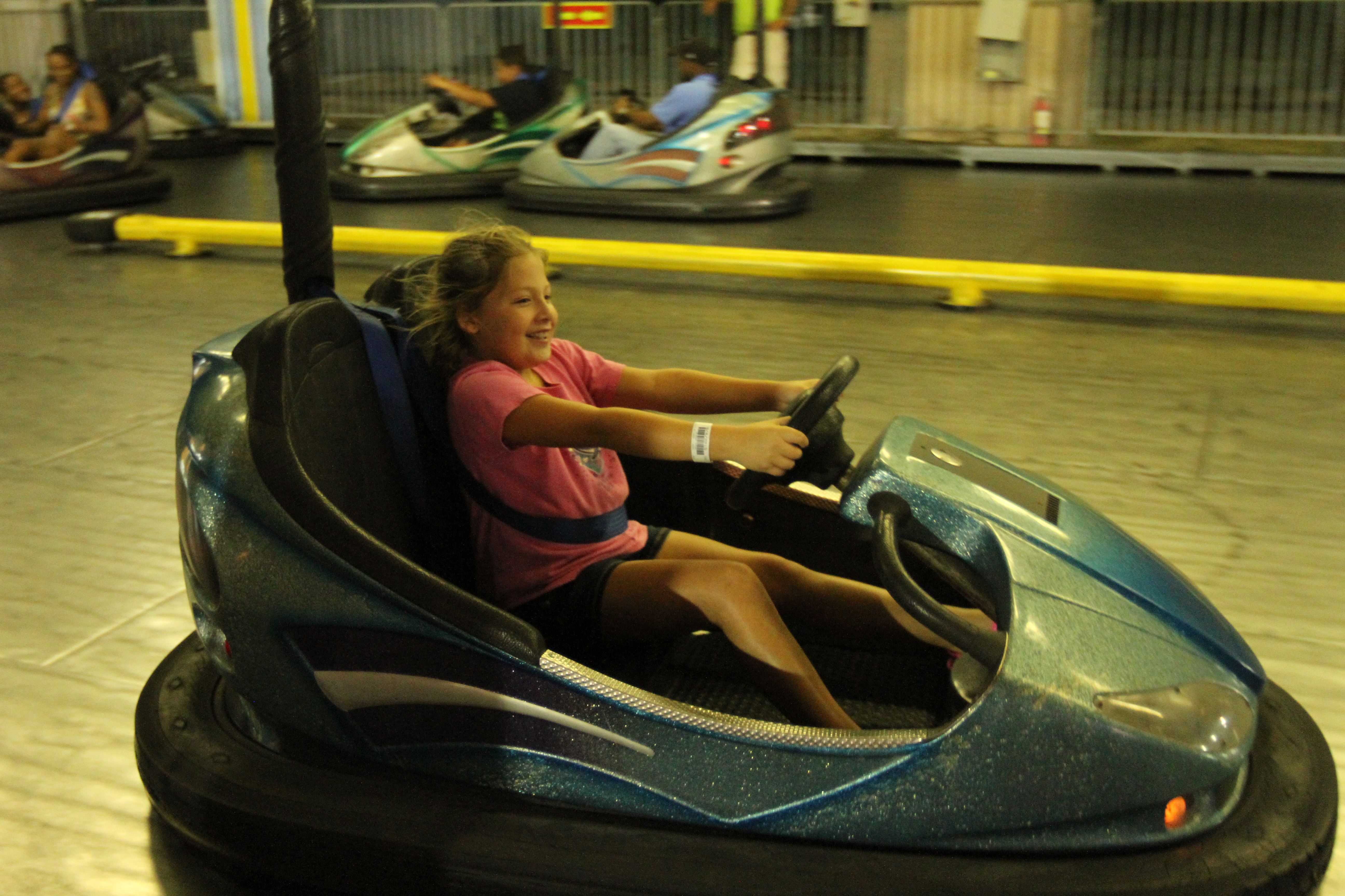 girl in Bumper Car