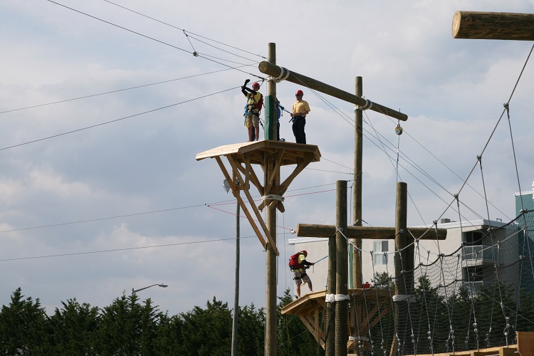 speedworld-zip-lines an outdoor zip line park on a bright sunny day