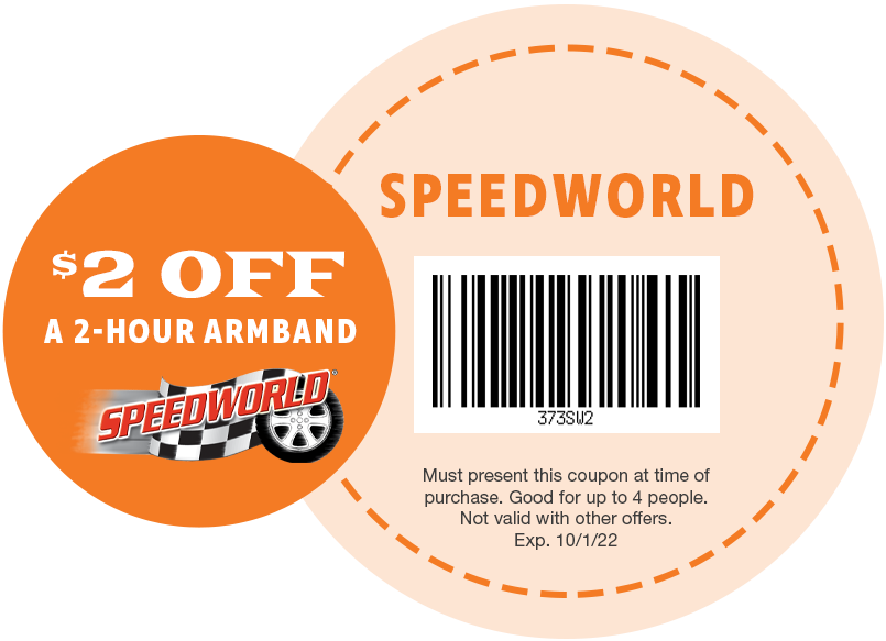 $2 OFF A 2-Hour Armband at Jolly Roger SpeedWorld