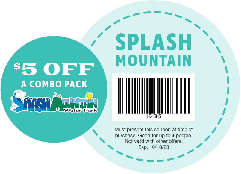 $5 OFF A Combo Pack at Jolly Roger Splash Mountain Water Park