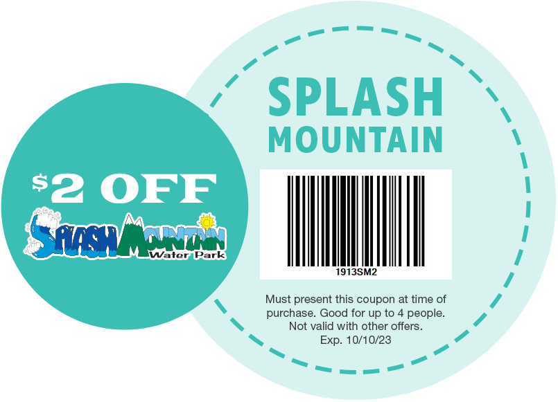 $2 OFF Splash Mountain Water Park
