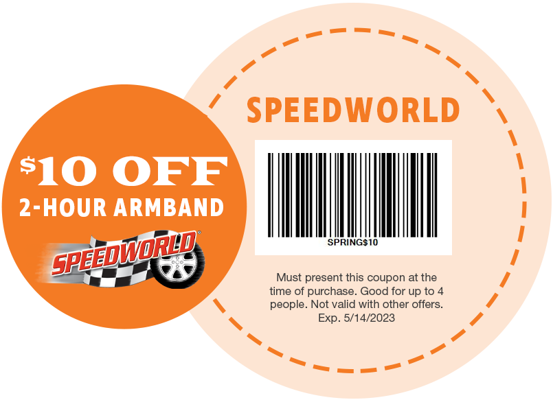 SpeedWorld $10 Off 2-Hour Armband
