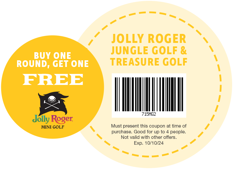 Buy One Round, Get One FREE at Jolly Roger Mini Golf