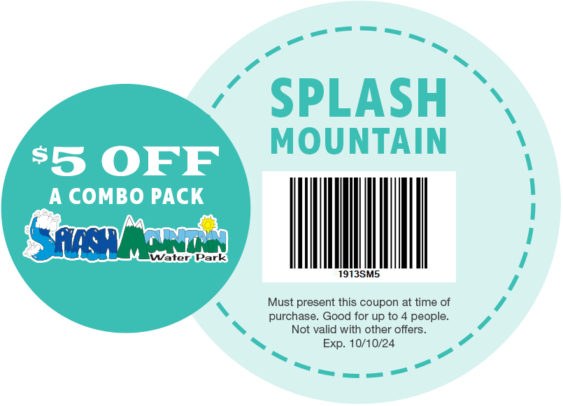 $5 OFF A Combo Pack at Jolly Roger Splash Mountain Water Park