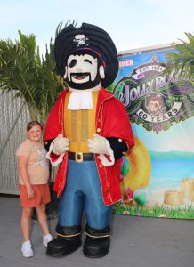 Jolly the Pirate at 60th Anniversary Event