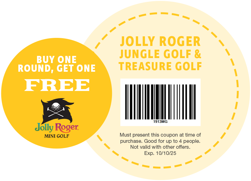 Buy One Round, Get One FREE at Jolly Roger Mini Golf