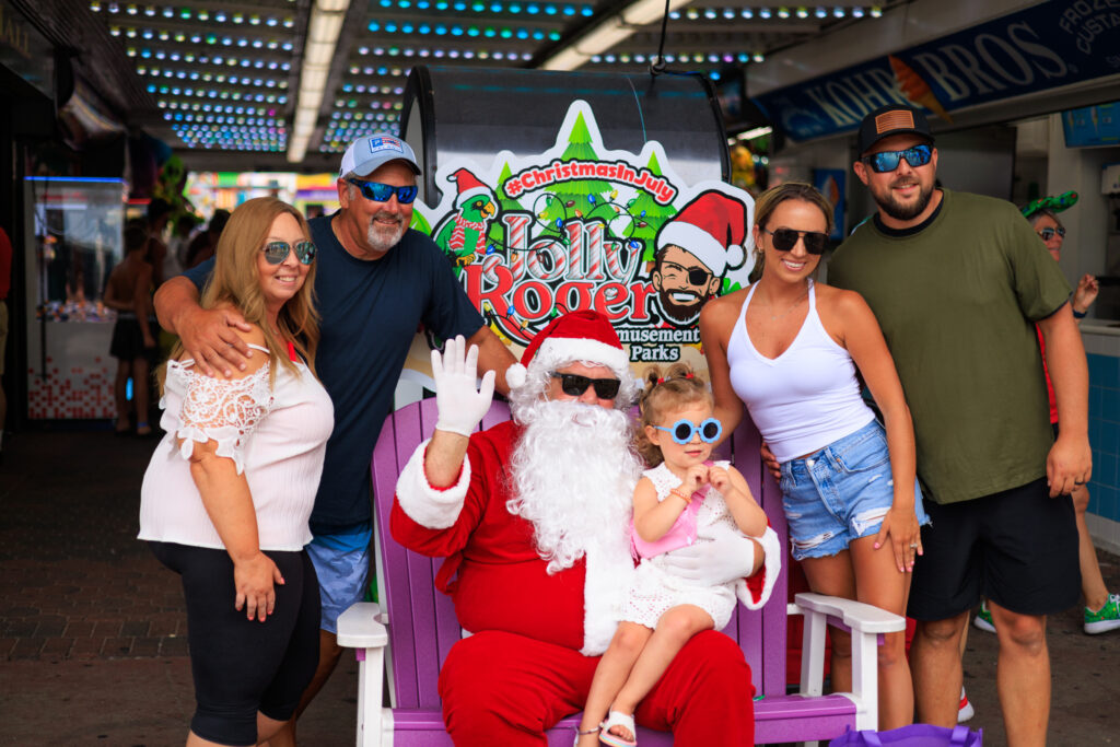 Christmas in July Events at Jolly Roger Amusement Ocean City MD Xmas In July 01